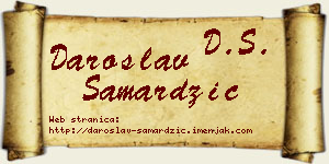 Daroslav Samardžić vizit kartica